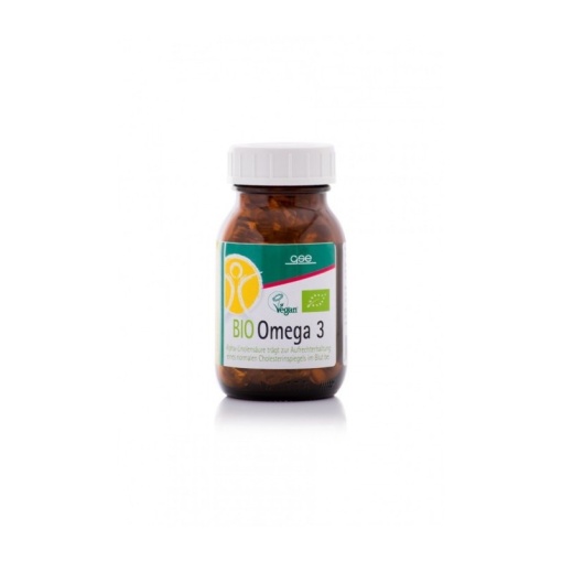 GSE BIO Omega-3 Maisto papildas su perilių aliejumi, 90 kapsulių