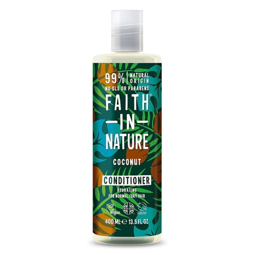 Kondicionierius su kokosais normaliems ir sausiems plaukams, Faith in Nature, 400 ml