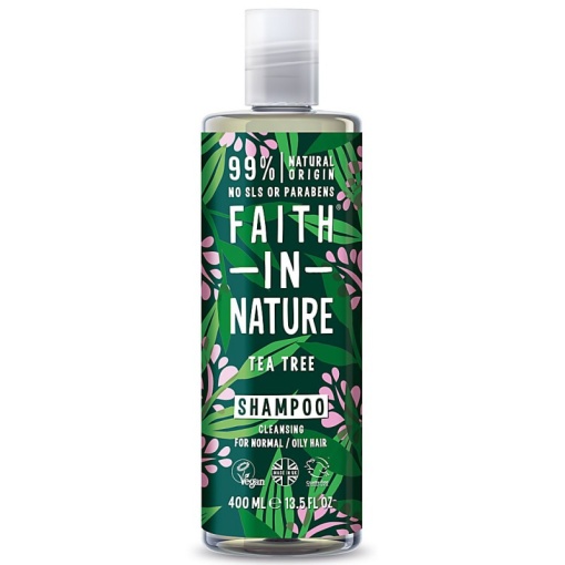 Citrinų ir arbatmedžių aliejaus šampūnas visų tipų plaukams, Faith in Nature, 400 ml