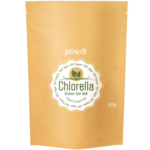 Ekologiška Chlorella 600 g (1200 tab.), POWDI