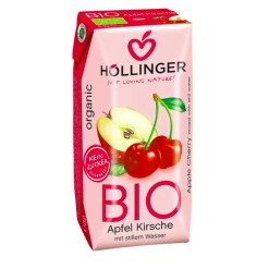 Obuolių ir vyšnių sulčių gėrimas, ekologiškas, Höllinger, 200 ml