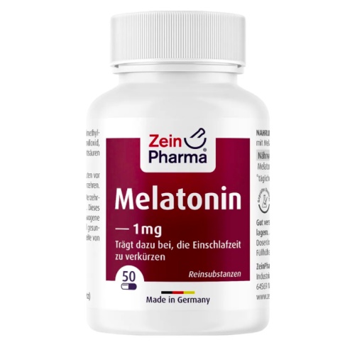 Melatoninas 1 mg. Maisto papildas, Zein Pharma 50 kaps.