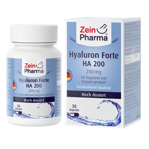 Hialurono rūgštis HYALURON FORTE HA 200. Maisto papildas, Zein Pharma 30 kaps.