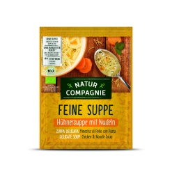 Ekologiška vištienos sriuba su makaronais NATUR COMPAGNIE, 40 g