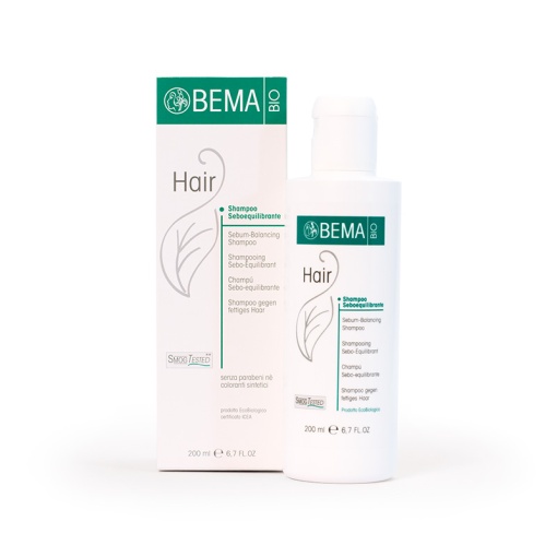BEMA BIO HAIR šampūnas riebiai galvos odai ir plaukams Sebum-Balancing Bio Shampoo", 200 ml"