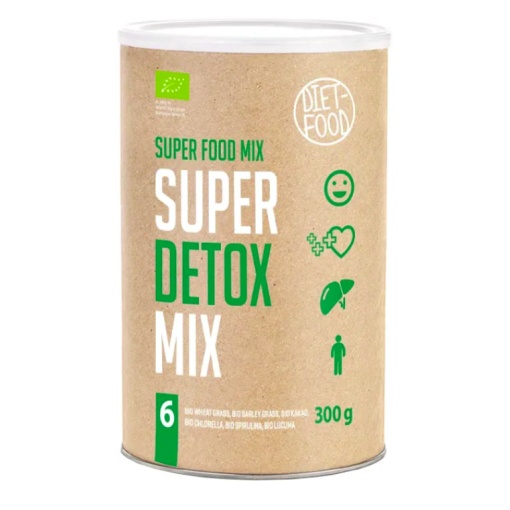 Miltelių mišinys SUPER DETOX MIX, ekologiškas, Diet Food, 300g