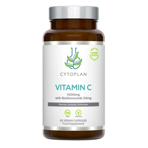 Vitaminas C su bioflavonoidais. Maisto papildas Cytoplan, 60kaps.
