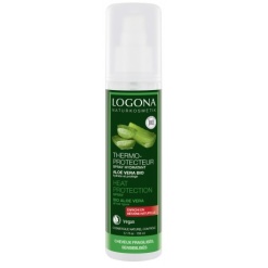 Drėkinamoji plaukus nuo karščio apsauganti priemonė su ekologiškais alavijais, Logona, 150 ml