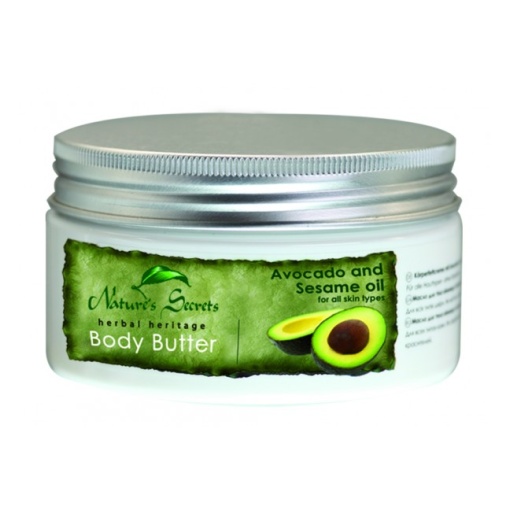 Kūno sviestas su avokadų ir sezamų aliejumi, Nature's Secrets, 200 ml